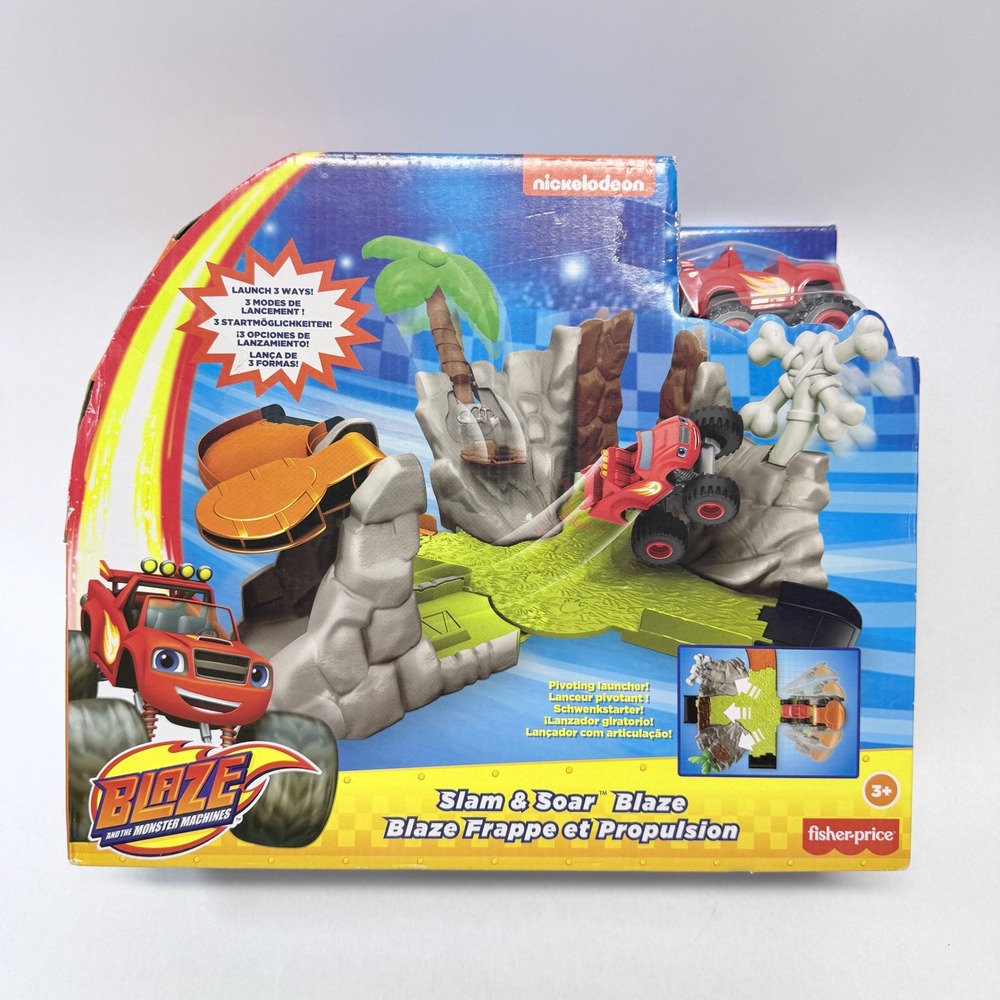 Fisher Price Blaze and the Monster Machines Slam & Soar Playset Nickelodeon Red
